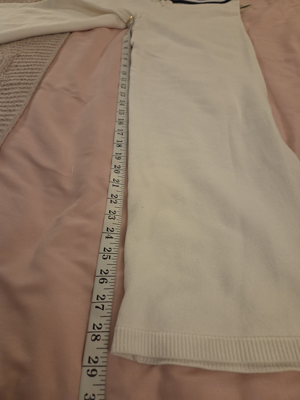 No Boundaries White Tee with Light Blue Trim 2 Pc Set - Picture 2 of 8